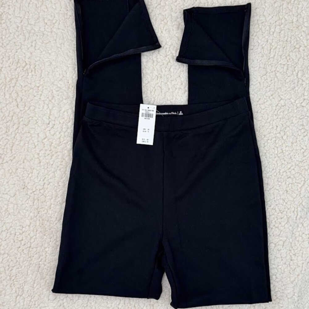 Abercrombie & Fitch Black Zip Leggings